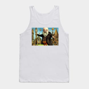 Fat Bald Eccentric Man's Whacky World Tank Top